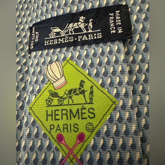 Hermes cool cooking design unique silk tie in original box made in France 🇫🇷 - Picture 6 of 11